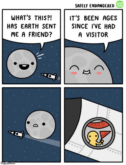 oof | image tagged in oof,comics/cartoons,moon,to mars | made w/ Imgflip meme maker