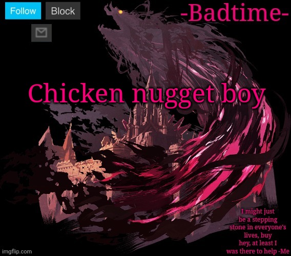 Noelle x susie | Chicken nugget boy | image tagged in the great calamity | made w/ Imgflip meme maker