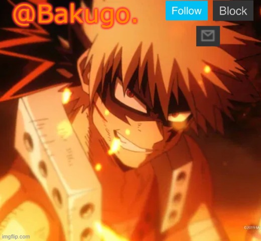 heres bakugo Blank Meme Template