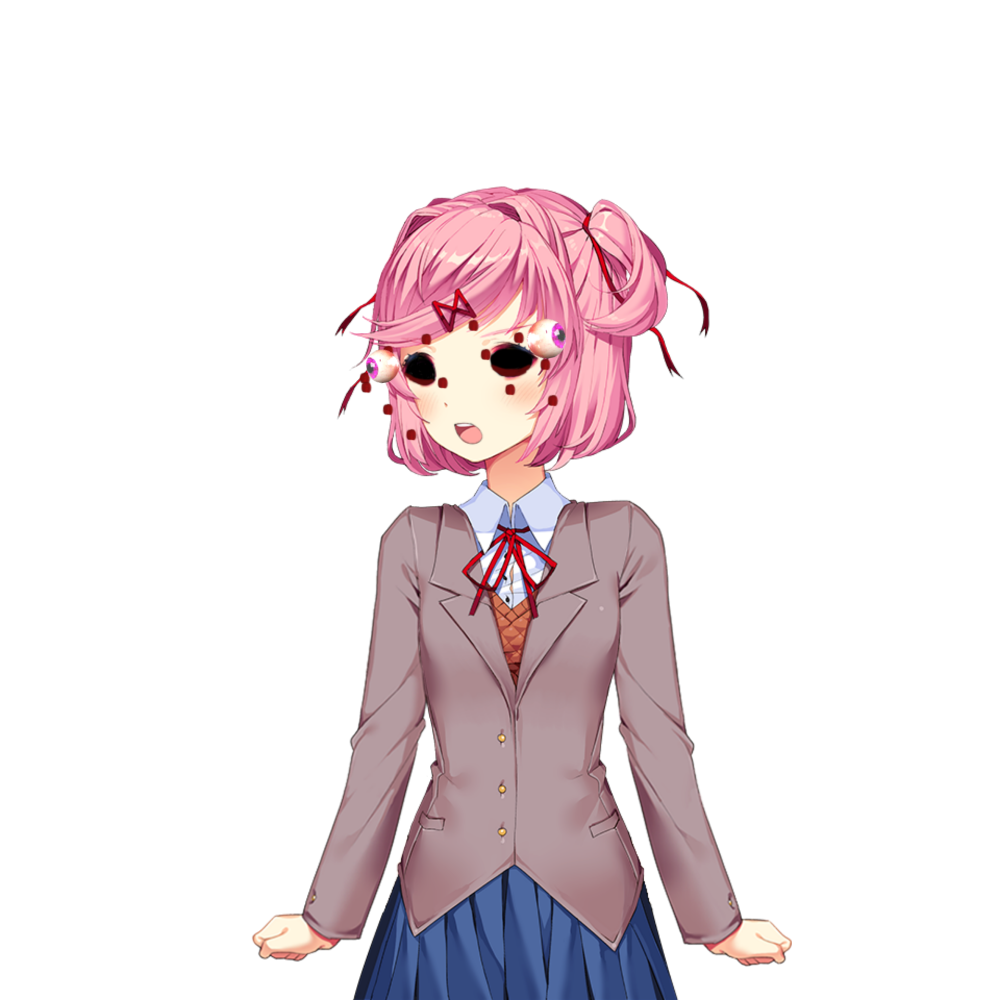 Natsuki u n s e e s Blank Meme Template
