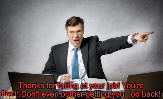 Thanks for failing at your job! | image tagged in thanks for failing at your job | made w/ Imgflip meme maker