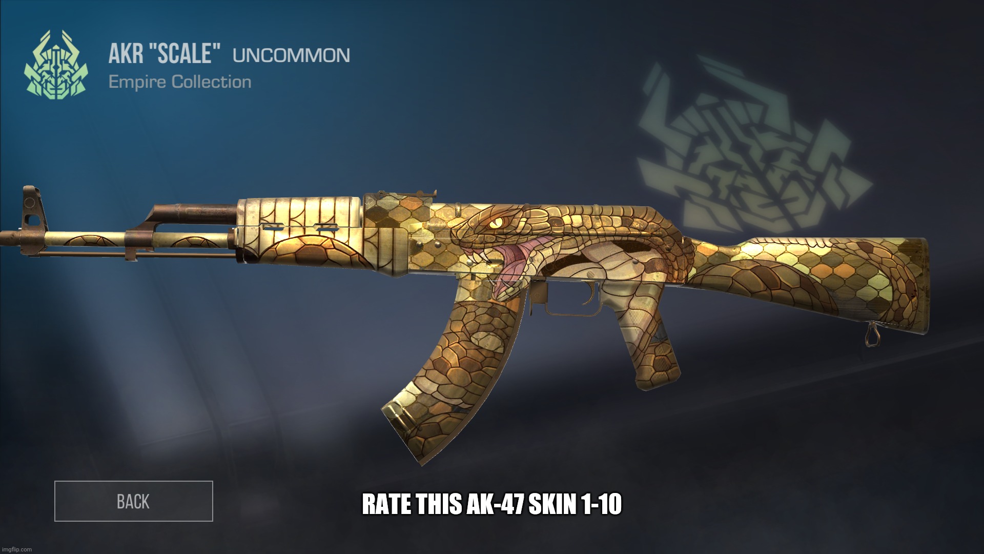 RATE THIS AK-47 SKIN 1-10 | made w/ Imgflip meme maker