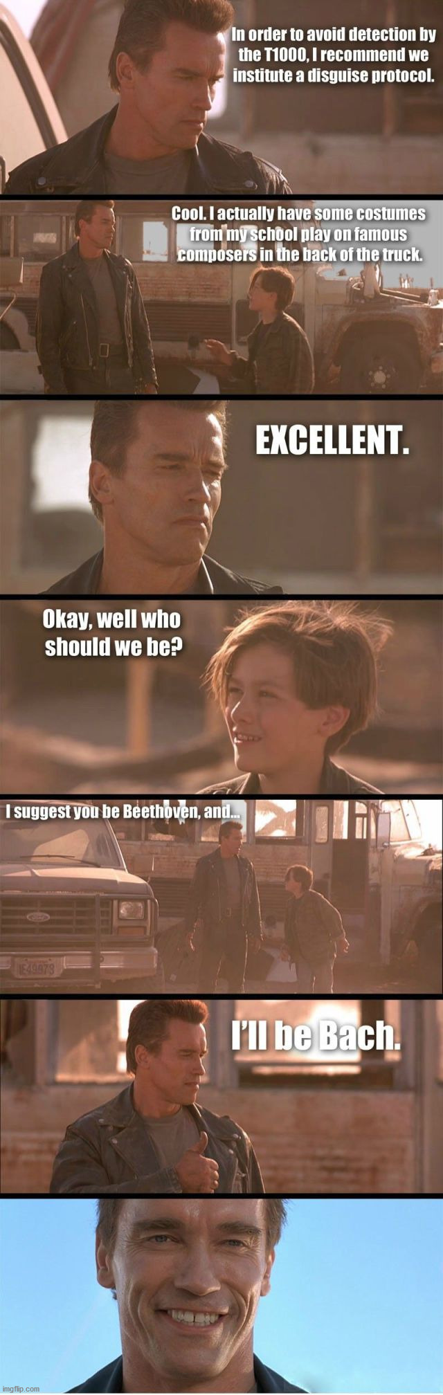 image tagged in eye roll,terminator | made w/ Imgflip meme maker