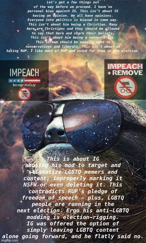 Why N.E.R.D. supports IG’s impeachment and removal. | image tagged in impeach ig explained,impeach,ig,impeach incognitoguy | made w/ Imgflip meme maker