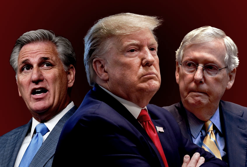 High Quality McCarthy, Trump, McConnell Evil, Bad for America Blank Meme Template