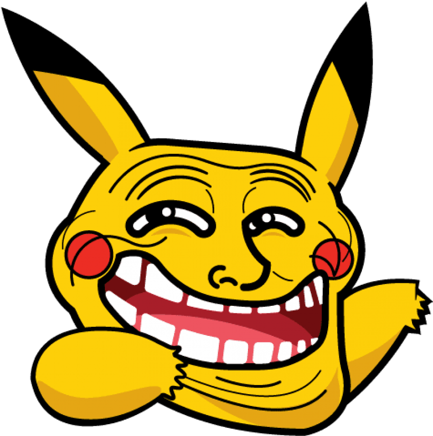 High Quality Troll pikachu Blank Meme Template
