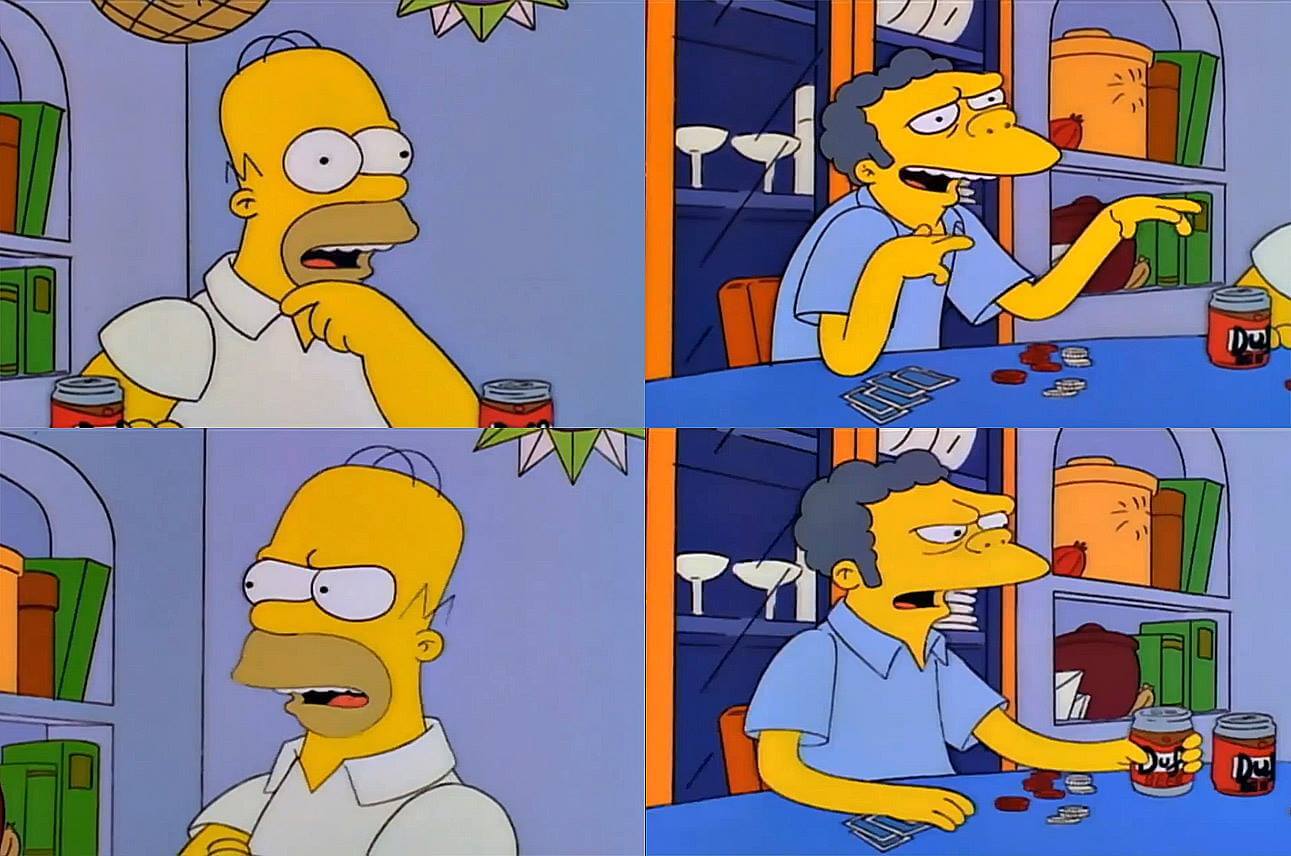 High Quality homero moe oh lala Blank Meme Template