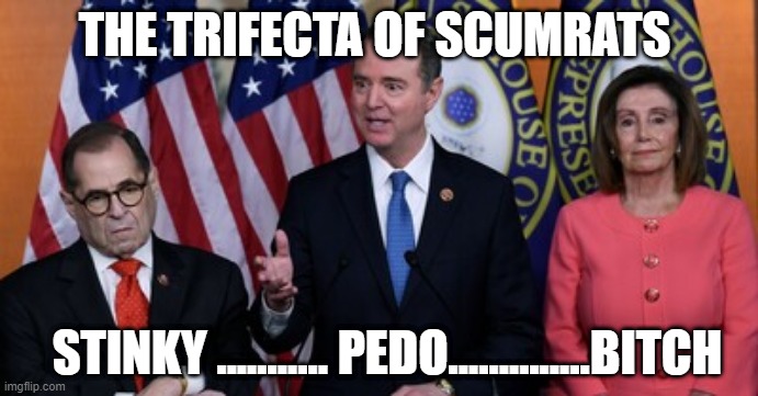 OH MY !!!! | THE TRIFECTA OF SCUMRATS; STINKY ........... PEDO..............BITCH | image tagged in well boys we did it | made w/ Imgflip meme maker