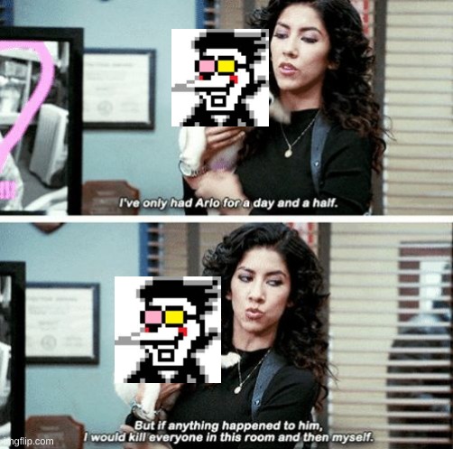 Spamton | image tagged in i've only had arlo for a day and a half | made w/ Imgflip meme maker