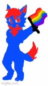 Fletcher pride | image tagged in gifs,furry,gay pride | made w/ Imgflip images-to-gif maker