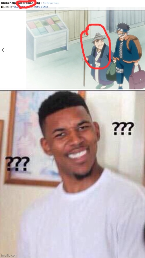 uuuuhhh | image tagged in black guy confused,naruto,obito uchiha,oh wow you are actually reading the tags,stop | made w/ Imgflip meme maker