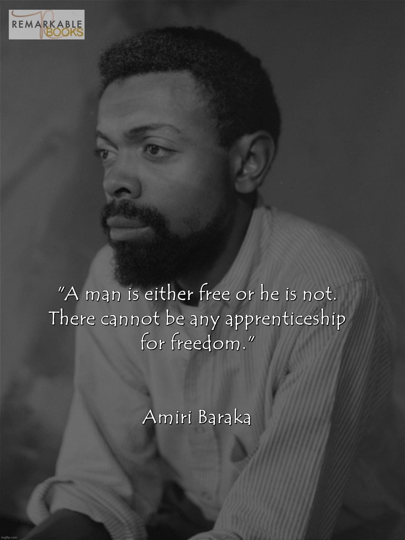 Amiri Baraka quote | image tagged in amiri baraka quote | made w/ Imgflip meme maker