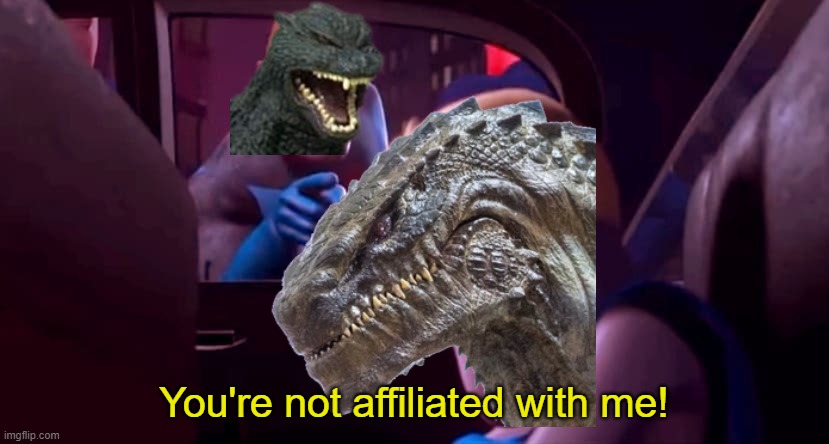You're Not Affiliated With Me | You're not affiliated with me! | image tagged in you're not affiliated with me | made w/ Imgflip meme maker