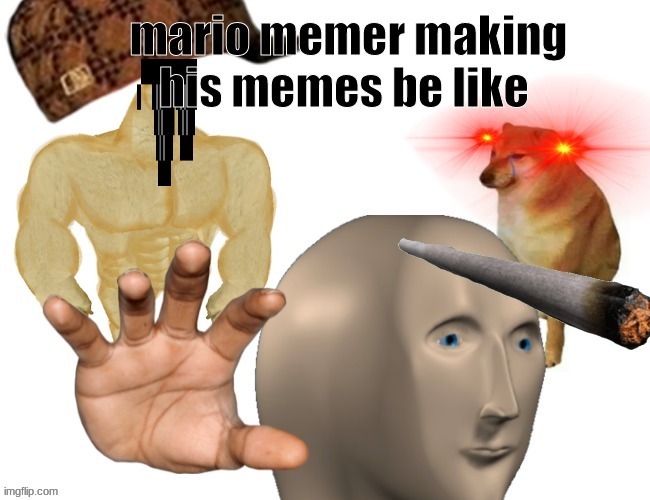 repost if mariothememer has balls touching his chin every weekend | made w/ Imgflip meme maker