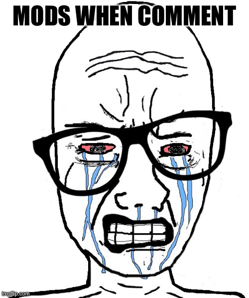 Wojak Crying | MODS WHEN COMMENT | image tagged in wojak crying | made w/ Imgflip meme maker