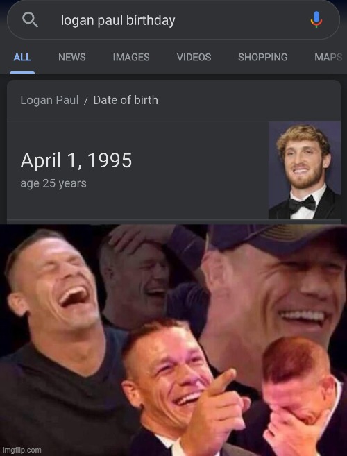Even his Birthday is a Joke | image tagged in april fools day | made w/ Imgflip meme maker