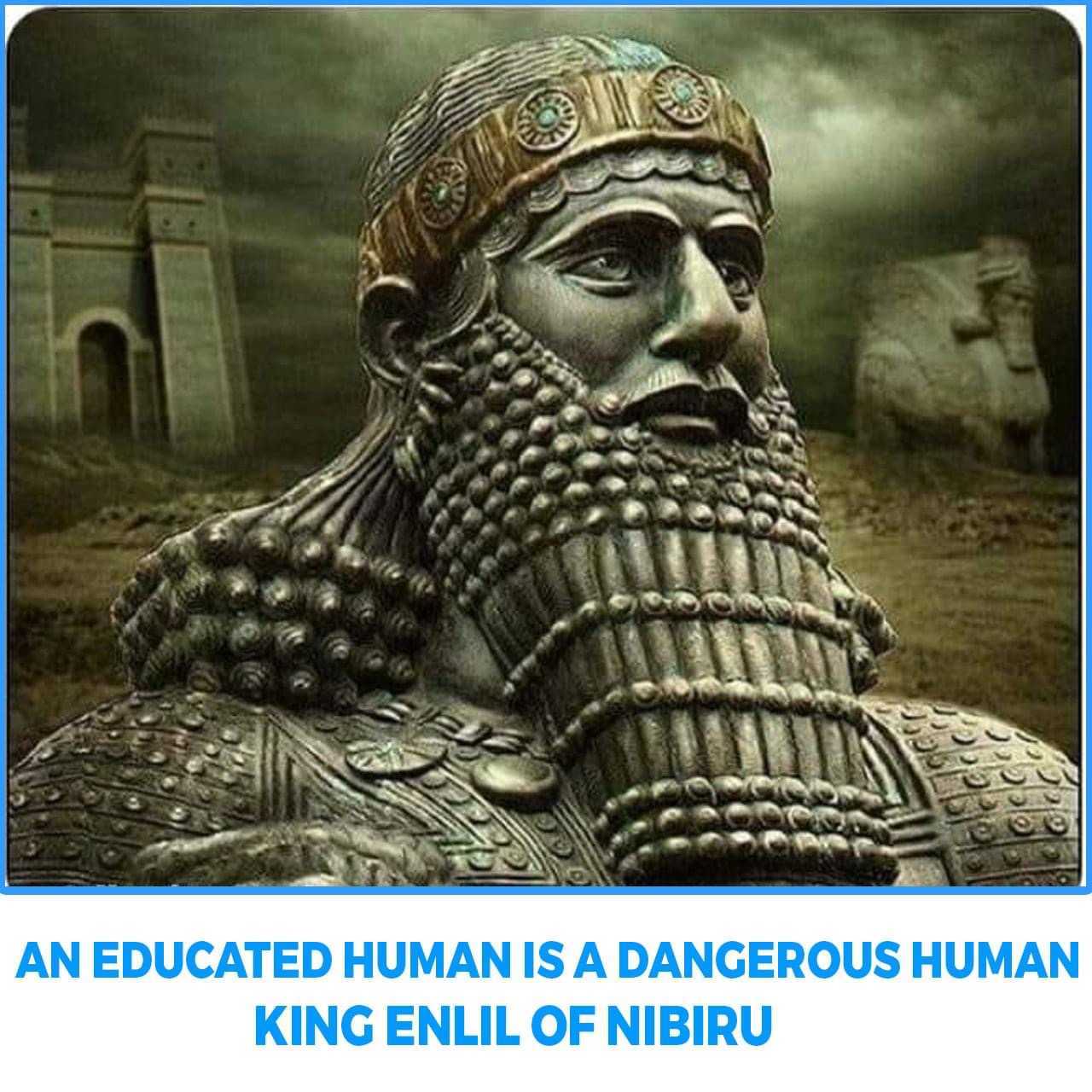 King Enlil of Nibiru Blank Meme Template
