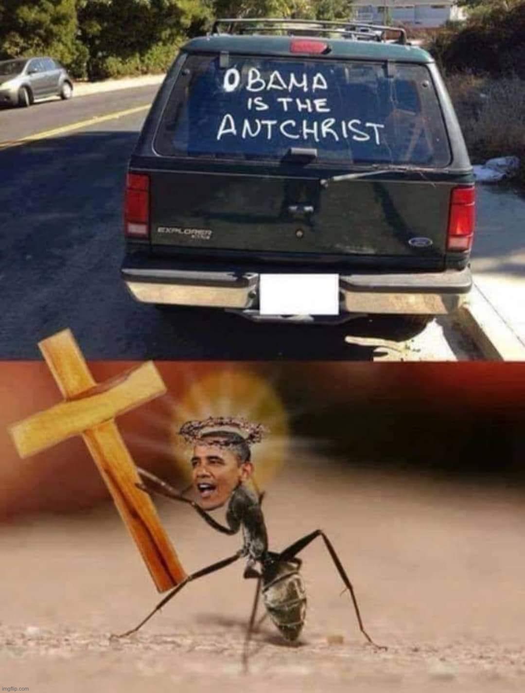 I did Nazi that coming | image tagged in obama is the antchrist | made w/ Imgflip meme maker