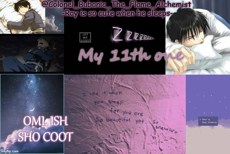 Sleepy Roy tempo | My 11th one; OML ISH SHO COOT | image tagged in sleepy roy tempo | made w/ Imgflip meme maker