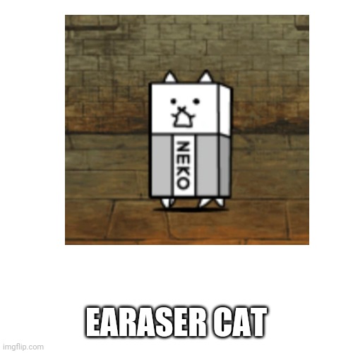 EARASER CAT | made w/ Imgflip meme maker