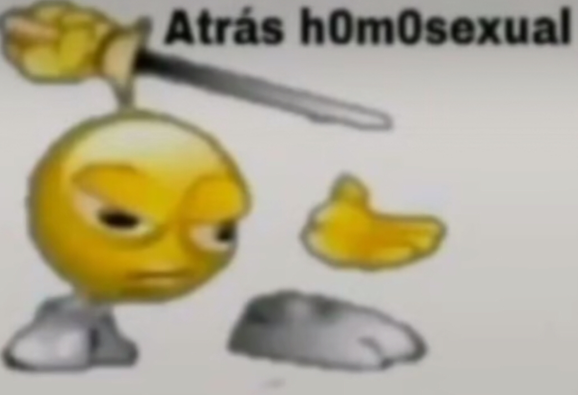 ATRAS HOMOSEXUAL Blank Meme Template
