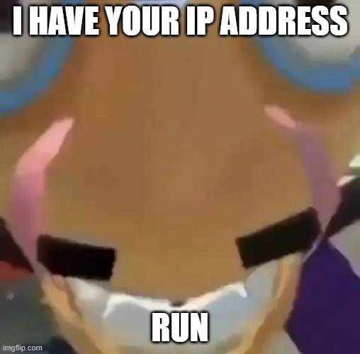 Gimme your Personal Info - Waluigi | I HAVE YOUR IP ADDRESS; RUN | image tagged in gimme your personal info - waluigi | made w/ Imgflip meme maker