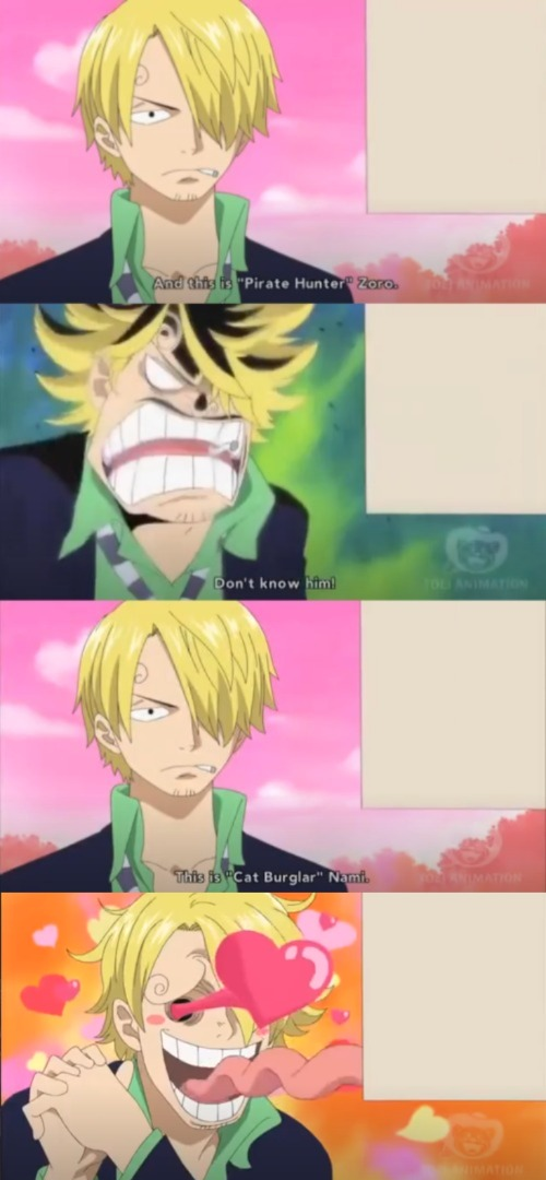 One Piece Sanji Wanted Posters Blank Meme Template