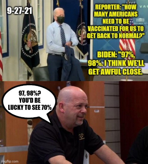 What happened to herd immunity at 70%? | 97, 98%? YOU'D BE LUCKY TO SEE 70% | image tagged in memes | made w/ Imgflip meme maker