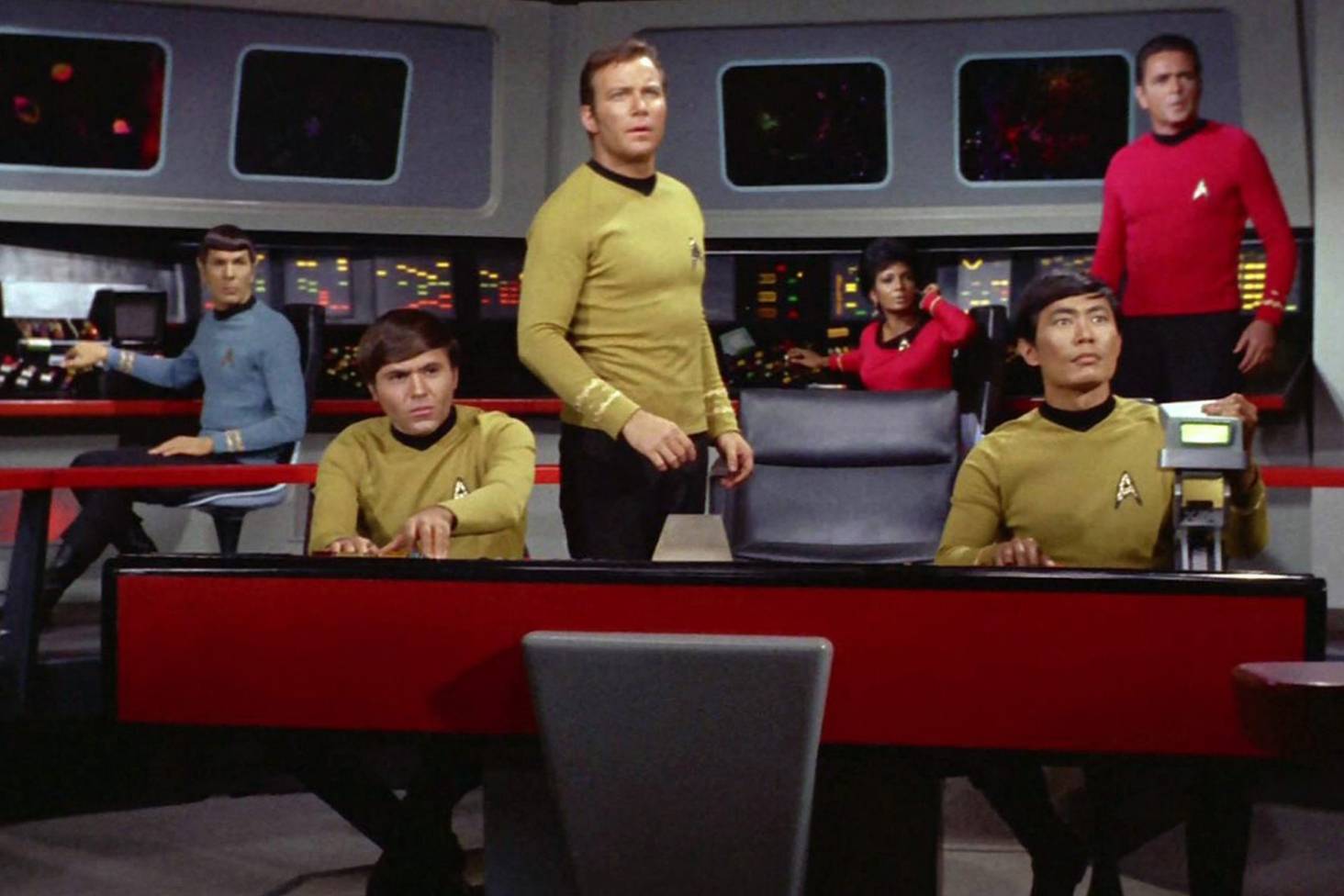 Captain Kirk's Bridge Blank Meme Template