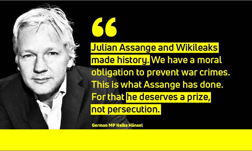 High Quality Julian Assange Hansel quote_blank Blank Meme Template