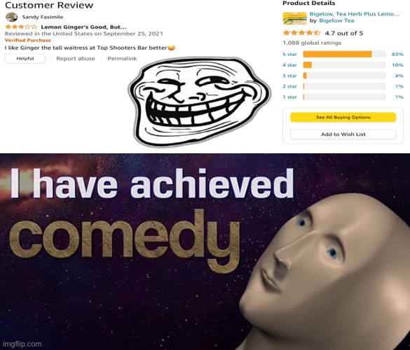 I have achieved COMEDY | image tagged in i have achieved comedy | made w/ Imgflip meme maker