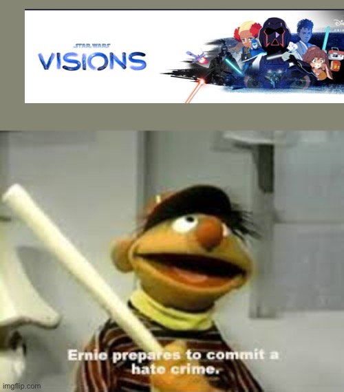 It sucks | image tagged in ernie prepares to commit a hate crime,star wars,disney killed star wars,oh god why,anime | made w/ Imgflip meme maker