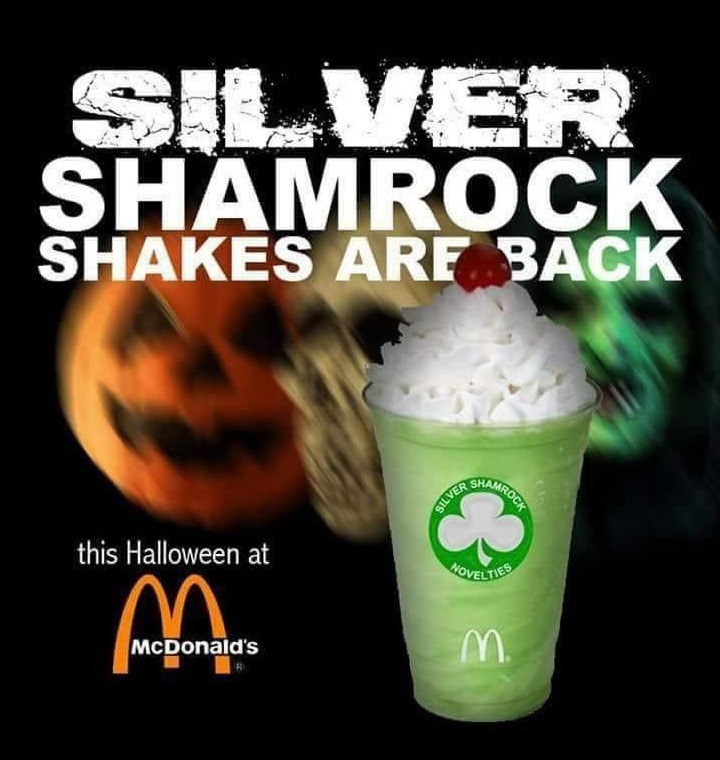 High Quality silver shamrock halloween Blank Meme Template