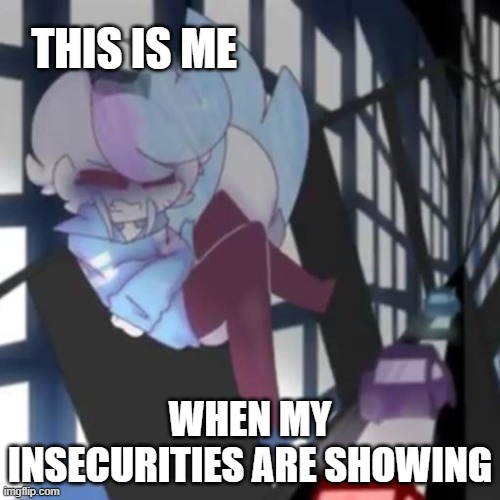 This is very true for me and I  have been thinking about it. Please comment and upvote to let me know that I'm not alone. | THIS IS ME; WHEN MY INSECURITIES ARE SHOWING | image tagged in furry jumping off building | made w/ Imgflip meme maker