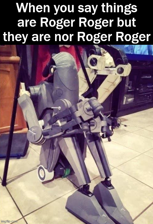 When you say things are Roger Roger but they are nor Roger Roger | image tagged in depression | made w/ Imgflip meme maker