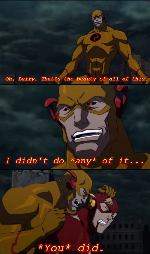 Reverse Flash I didn't do any of it, you do Blank Meme Template