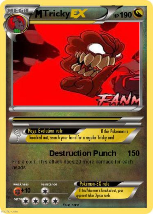 Phase 3 Tricky pokemon card | image tagged in pokemon card meme | made w/ Imgflip meme maker