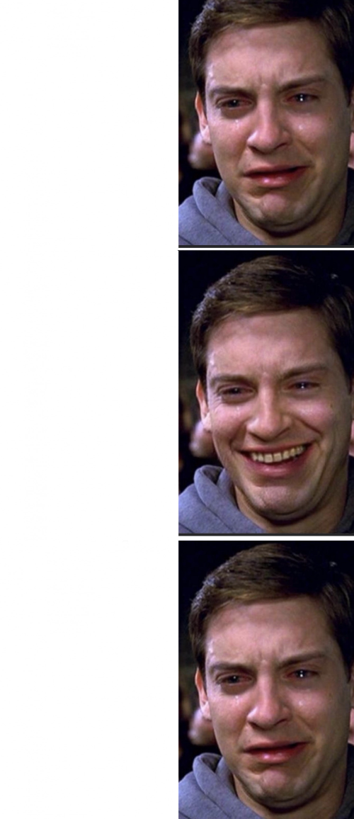 High Quality Peter cry 3 panels Blank Meme Template