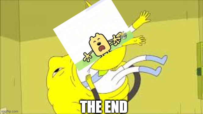 Lemongrab Eats Wubbzy | THE END | image tagged in wubbzy,lemongrab,memes | made w/ Imgflip meme maker