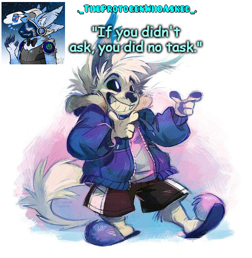 High Quality TheProtogenWhoAsked Furry Sans Part 3 Announcement Template Blank Meme Template