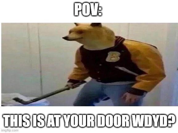 Cursed fox | POV:; THIS IS AT YOUR DOOR WDYD? | image tagged in memes | made w/ Imgflip meme maker