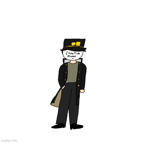 Since cloud posted an image of themselves as dio yesterday, I thought I’d draw myself as jotaro. | image tagged in and yes this is a jojo reference | made w/ Imgflip meme maker