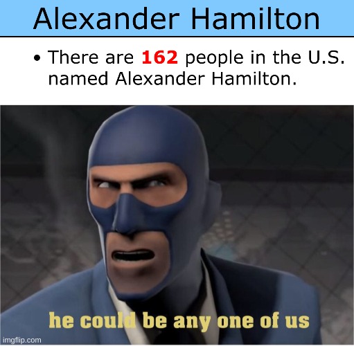 Let's go look for them | image tagged in he could be anyone of us,alexander hamilton | made w/ Imgflip meme maker