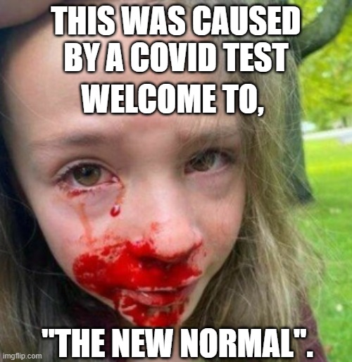 A brave new normal. |  THIS WAS CAUSED BY A COVID TEST; WELCOME TO, "THE NEW NORMAL". | image tagged in joe biden,covid19 | made w/ Imgflip meme maker
