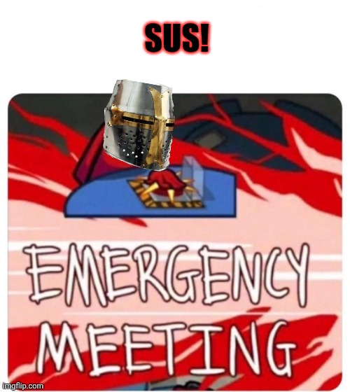 When you see people posting TOS violations | SUS! | image tagged in emergency meeting among us,crusader,among us,meeting | made w/ Imgflip meme maker