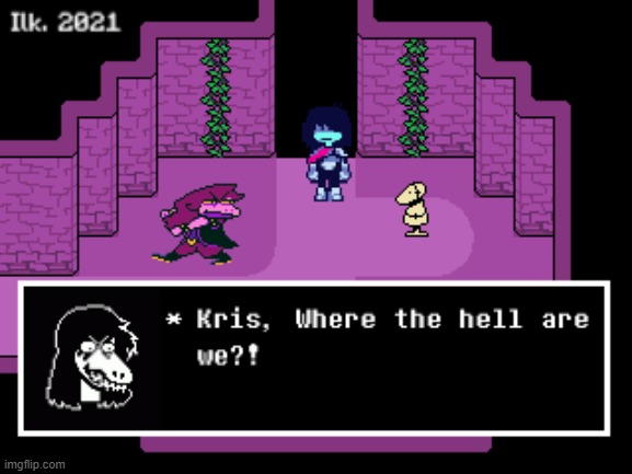 *title goes here* | image tagged in deltarune,undertale | made w/ Imgflip meme maker