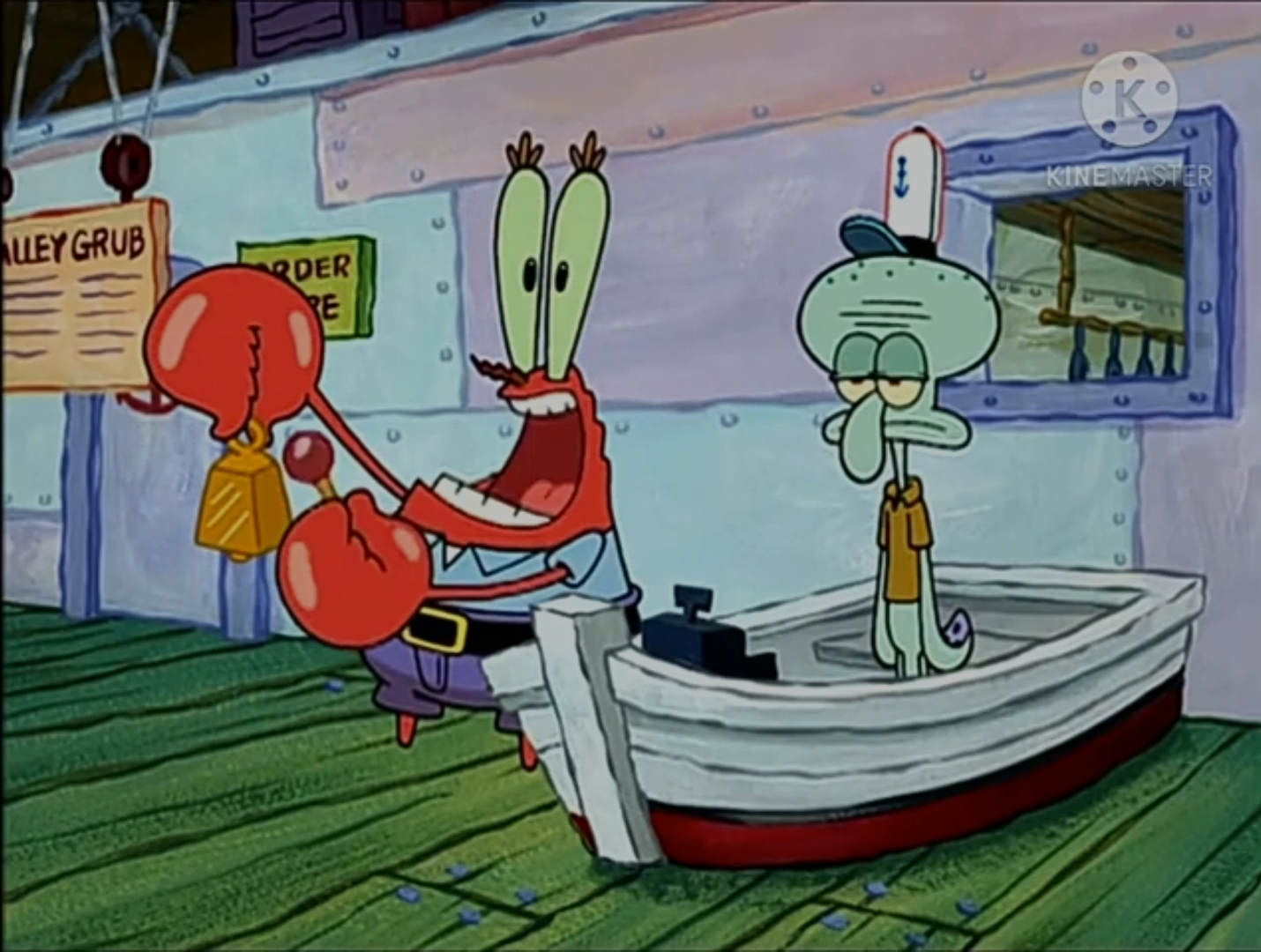High Quality Mr crab day x fear of krabby patty Blank Meme Template