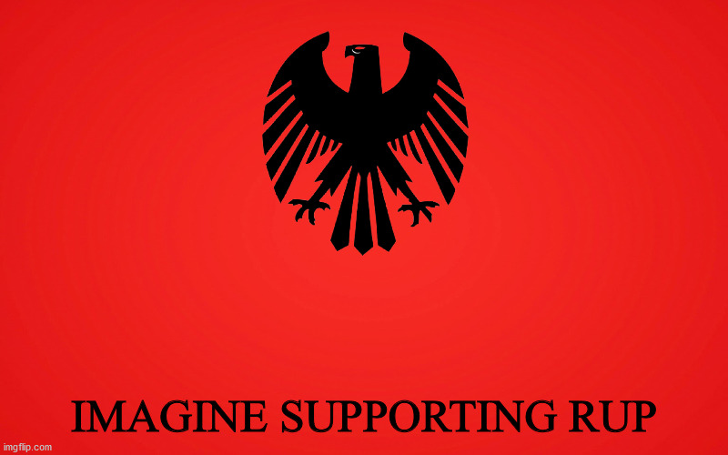 IMAGINE SUPPORTING RUP | made w/ Imgflip meme maker