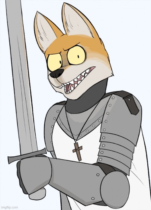 furry crusader | image tagged in furry crusader | made w/ Imgflip meme maker