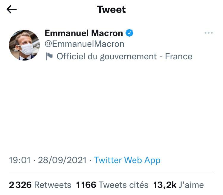 macron tweeter Blank Meme Template